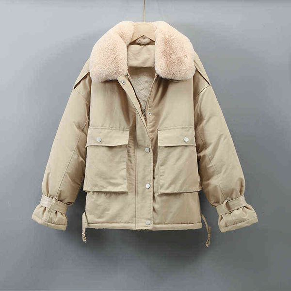 short cotton liner parka coat winter jacket women casual thick warm ladies lapel solid color chic 211118, Black
short cotton liner parka coat winter jacket women casual thick warm ladies lapel solid color chic 211118, Black