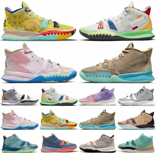 mens basketball shoes kyrie 7 7s what the neon desert camo sashiko pack vii men sports trainer sneakers size 7-12, Black
mens basketball shoes kyrie 7 7s what the neon desert camo sashiko pack vii men sports trainer sneakers size 7-12, Black