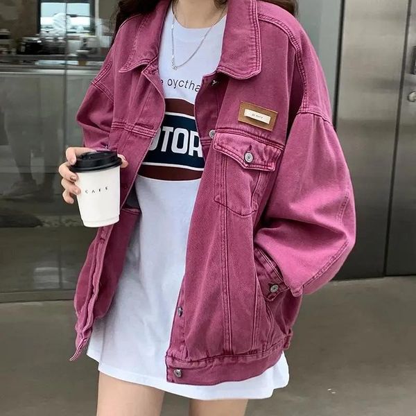 women's jackets high-quality sweet and cool pink denim jacket women's early spring 2022 autumn design sense niche loose trendwomen, Black;brown
women's jackets high-quality sweet and cool pink denim jacket women's early spring 2022 autumn design sense niche loose trendwomen, Black;brown
