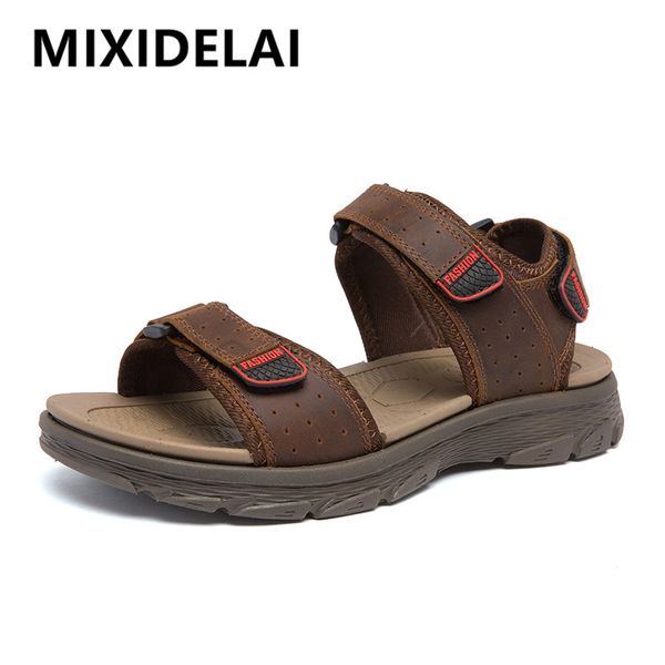 summer genuine leather men sandals comfortable flat men shoes outdoor non-slip men beach wading sandals big size 38-46, Black
summer genuine leather men sandals comfortable flat men shoes outdoor non-slip men beach wading sandals big size 38-46, Black