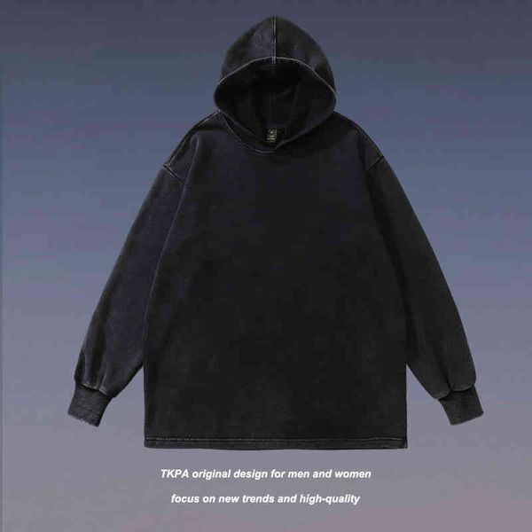 tkpa high street wind wash water old black gray versatile loose oversize thin terry hoodie bottomed sweater
tkpa high street wind wash water old black gray versatile loose oversize thin terry hoodie bottomed sweater