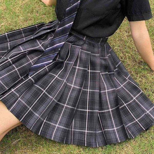 women's skirt japanese women jk skirts high waist students school uniform pleated a-line mini plaid harajuku preppy 220221, Black
women's skirt japanese women jk skirts high waist students school uniform pleated a-line mini plaid harajuku preppy 220221, Black