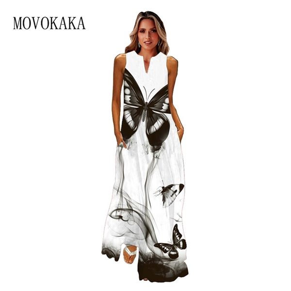movokaka spring summer white dress casual vintage sleeveless long es woman butterfly printed beach maxi women s 220613, Black;gray
movokaka spring summer white dress casual vintage sleeveless long es woman butterfly printed beach maxi women s 220613, Black;gray