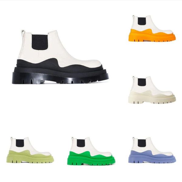 two tone tire chelsea boots women platform chunky boot lady luxe design men calf desiger low tobe calfskin slip on style round toe boots whi, Black
two tone tire chelsea boots women platform chunky boot lady luxe design men calf desiger low tobe calfskin slip on style round toe boots whi, Black