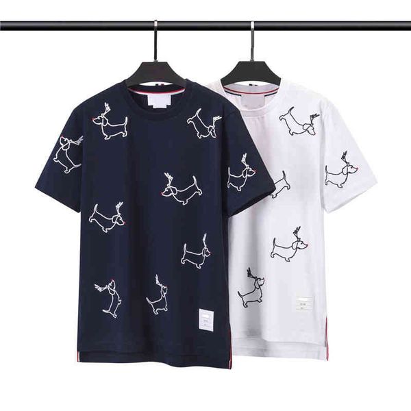 tb fashion men's and women's tee red nose elk embroidery pattern high-quality designer style t-shirts spring and summer luxury lei, White;black
tb fashion men's and women's tee red nose elk embroidery pattern high-quality designer style t-shirts spring and summer luxury lei, White;black