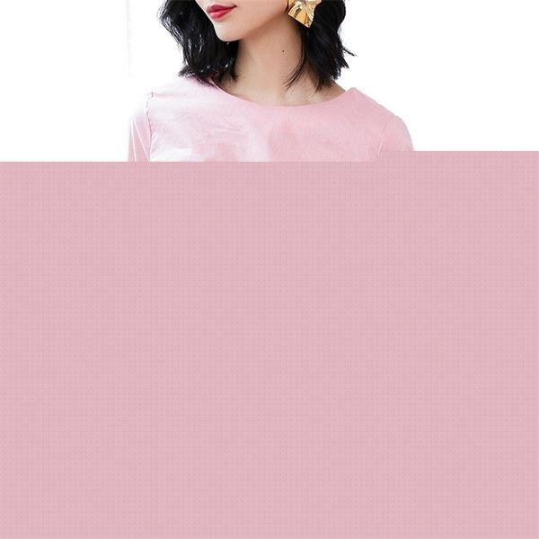 7 minutes of sleeve fashion splicing 7 minutes of sleeve round collar 210311, White
7 minutes of sleeve fashion splicing 7 minutes of sleeve round collar 210311, White
