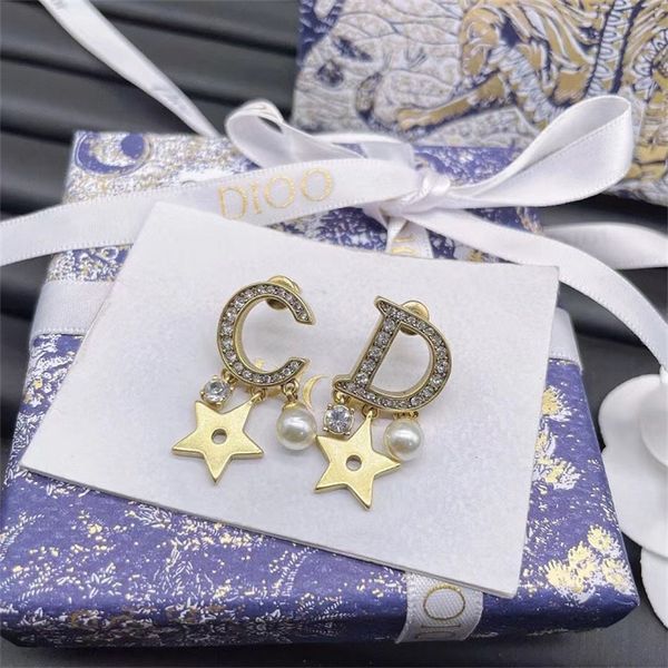 ornament charm earring diamond studded star earrings trend personalized female earrings pearl earrings, Golden
ornament charm earring diamond studded star earrings trend personalized female earrings pearl earrings, Golden