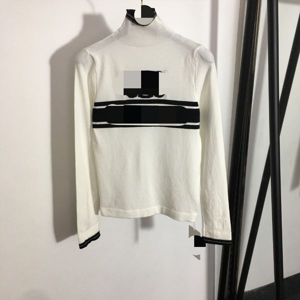 711 2022 milan runway autumn summer brand same style sweater long sleeve crew neck striped pullover yellow white womens yl, White;black
711 2022 milan runway autumn summer brand same style sweater long sleeve crew neck striped pullover yellow white womens yl, White;black