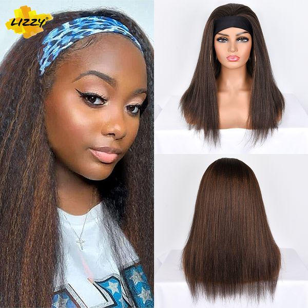 lx brand lizzy long kinky straight wig synthetic headband wigs for black women african glueless natural brown blonde yaki wig 22"factory
lx brand lizzy long kinky straight wig synthetic headband wigs for black women african glueless natural brown blonde yaki wig 22"factory