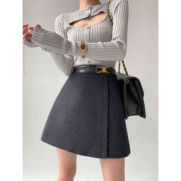 skirts 2022 autumn and winter exotic dark gray gold button wool skirt full score a4 waist leg long french women's igrt, Black
skirts 2022 autumn and winter exotic dark gray gold button wool skirt full score a4 waist leg long french women's igrt, Black