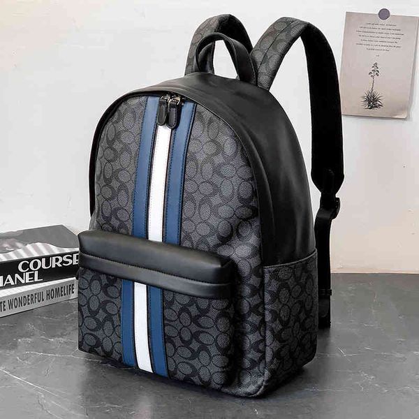 handbags bags 2022 new trend splicing contrast color backpack men's korean fashion school travel computer, Black;red
handbags bags 2022 new trend splicing contrast color backpack men's korean fashion school travel computer, Black;red