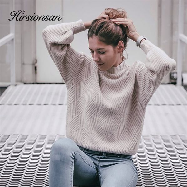 hirsionsan pull femme 2019 winter autumn oversized knitted cashmere sweater women lantern sleeve diamond basic thicken pullovers y200722, White;black
hirsionsan pull femme 2019 winter autumn oversized knitted cashmere sweater women lantern sleeve diamond basic thicken pullovers y200722, White;black