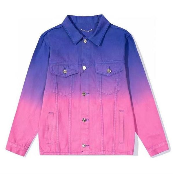 men's jacket gradual dreamy color corner classic letter denim outwear men women jackets coat, Black;brown
men's jacket gradual dreamy color corner classic letter denim outwear men women jackets coat, Black;brown