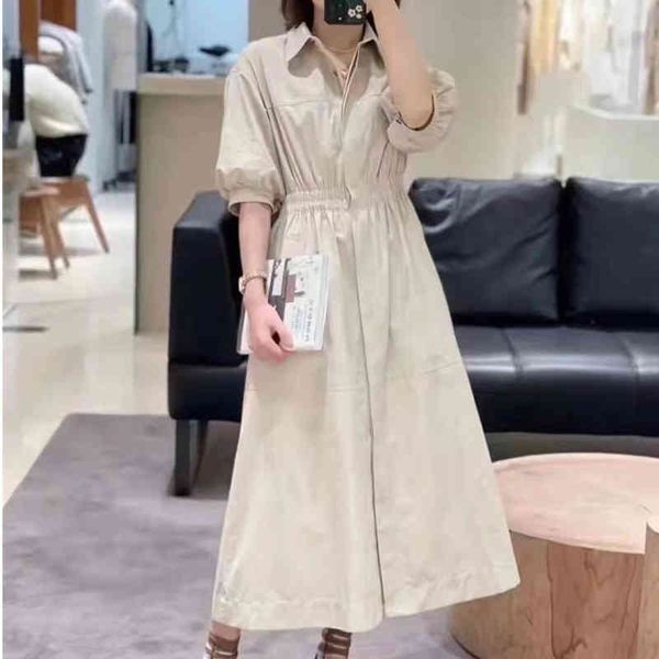 casual dresses cotton linen waist closed five sleeve shirt collar medium length dress shows thin temperament and literary style, Black;gray
casual dresses cotton linen waist closed five sleeve shirt collar medium length dress shows thin temperament and literary style, Black;gray