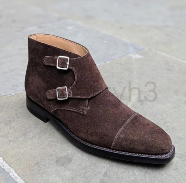 boots designer large size men's boots double buckle splicing suede low heel business dress british style, Black
boots designer large size men's boots double buckle splicing suede low heel business dress british style, Black