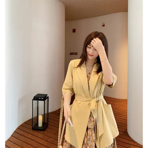 mishow spring summer women s blazers fashion jackets bandage outerwear office lady solid cardigan lj201021, White;black
mishow spring summer women s blazers fashion jackets bandage outerwear office lady solid cardigan lj201021, White;black