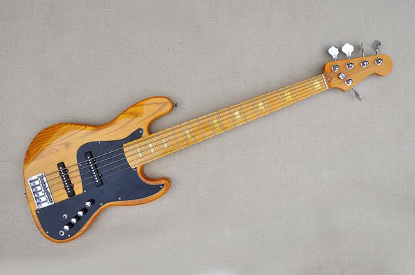 factory custom light yellow 5-string electric bass guitar with ash body block inlay black pickguard offer customized
factory custom light yellow 5-string electric bass guitar with ash body block inlay black pickguard offer customized