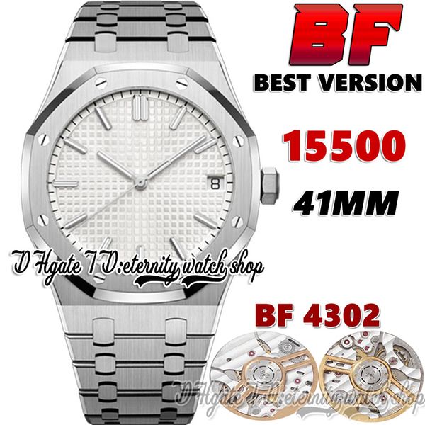 2022 bff bf15500 cal.4302 bf4302 automatic 41mm mens watch silver textured dial white stick markers stainless steel bracelet super edition e, Slivery;brown
2022 bff bf15500 cal.4302 bf4302 automatic 41mm mens watch silver textured dial white stick markers stainless steel bracelet super edition e, Slivery;brown