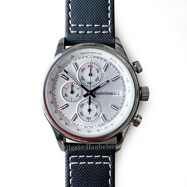 mens watch vk67 quartz movement chronograph luminous silver dial nylon leather strap wristwatch, Slivery;brown
mens watch vk67 quartz movement chronograph luminous silver dial nylon leather strap wristwatch, Slivery;brown