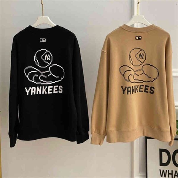 women's hoodies sweatshirts mlb south korea autumn couple ny loose casual round neck long sleeve sweater ttri, Black
women's hoodies sweatshirts mlb south korea autumn couple ny loose casual round neck long sleeve sweater ttri, Black