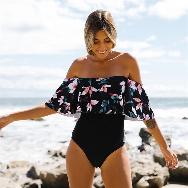 2020 new ruffle swimwear women 1pc swimsuit female bathing suit off shoulder bodysuit push up monokini swimsuit biquini xl t200708, White;black
2020 new ruffle swimwear women 1pc swimsuit female bathing suit off shoulder bodysuit push up monokini swimsuit biquini xl t200708, White;black