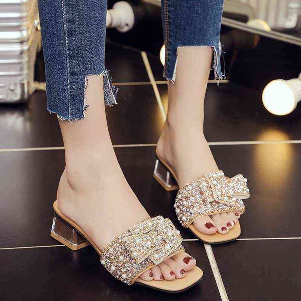 slippers women wear 2022 summer pearl thick heel one-line slippers, lazy chinese korean bow diamond sandals, Black
slippers women wear 2022 summer pearl thick heel one-line slippers, lazy chinese korean bow diamond sandals, Black
