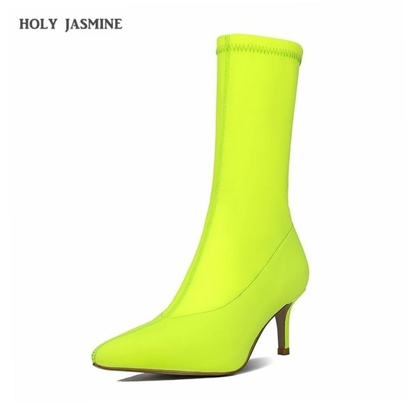 ankle sock boots thin heel high heels elastic ankle boots pointy toe women shoes party ladies comfort boots springautumn 201105, Black
ankle sock boots thin heel high heels elastic ankle boots pointy toe women shoes party ladies comfort boots springautumn 201105, Black