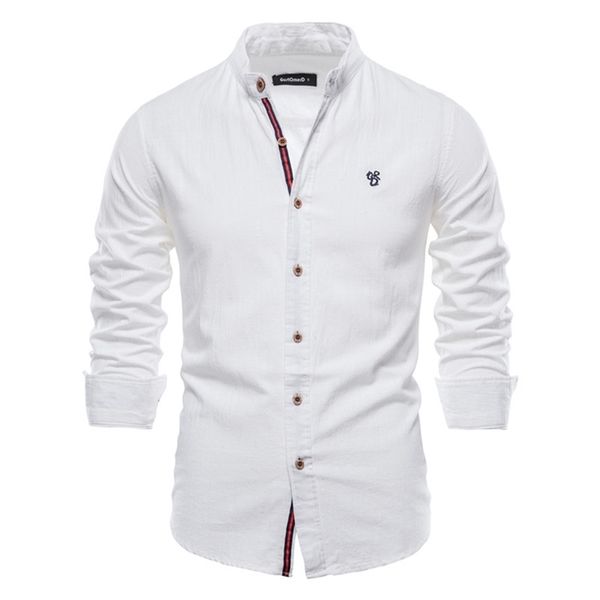 aiopeson spring cotton social shirt men solid color long sleeve shirt for men lapel casual social men's shirts 220401, White;black
aiopeson spring cotton social shirt men solid color long sleeve shirt for men lapel casual social men's shirts 220401, White;black