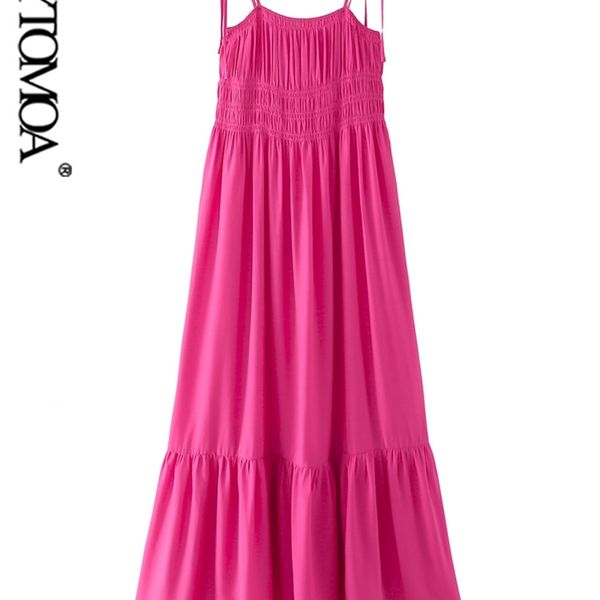 women fashion with tied pleated midi dress vintage backless elastic thin straps female dresses vestidos mujer 220526, Black;gray
women fashion with tied pleated midi dress vintage backless elastic thin straps female dresses vestidos mujer 220526, Black;gray