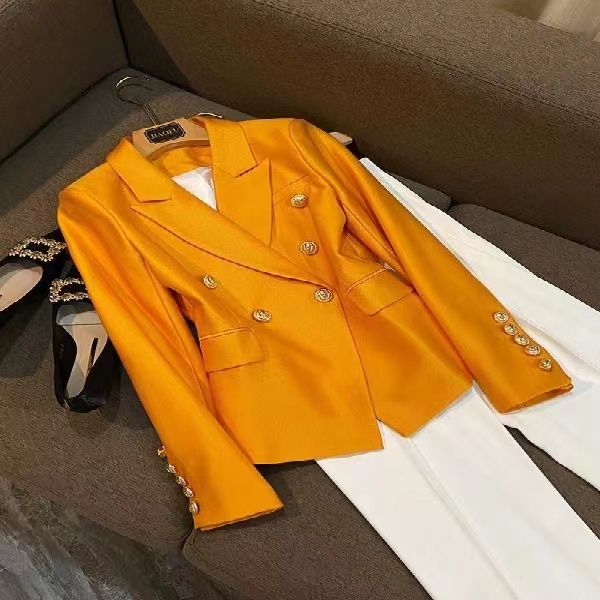 b621 womens suits & blazers tide brand high-quality retro fashion designer gray series suit jacket lion double-breasted slim plus size women, White;black 
b621 womens suits & blazers tide brand high-quality retro fashion designer gray series suit jacket lion double-breasted slim plus size women, White;black