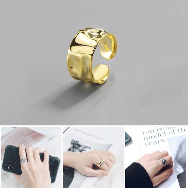 korean style net celebrity ring fashion simple hip hop hipster irregular concave convex surface wide face adjustable rings jewelry ed023, Silver
korean style net celebrity ring fashion simple hip hop hipster irregular concave convex surface wide face adjustable rings jewelry ed023, Silver