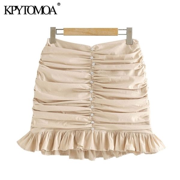 kpytomoa women chic fashion appliques ruffled pleated mini skirt vintage high waist back zipper female skirts mujer 210331, Black
kpytomoa women chic fashion appliques ruffled pleated mini skirt vintage high waist back zipper female skirts mujer 210331, Black