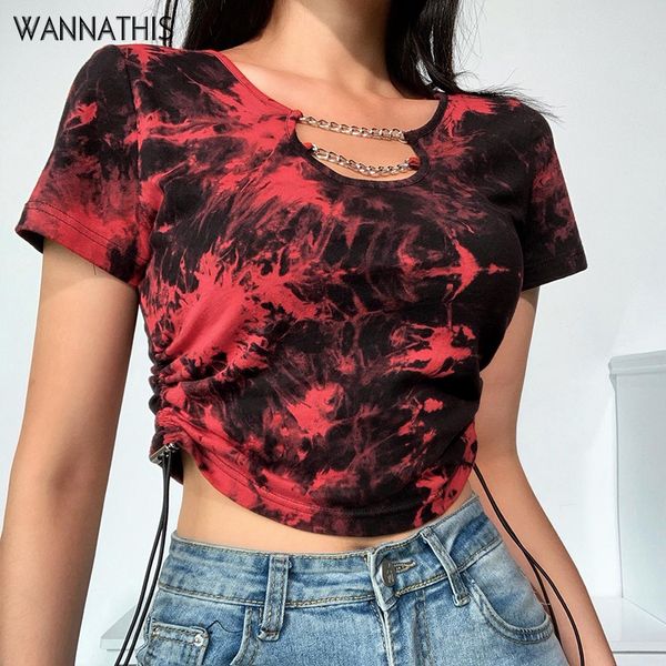 o-neck short sleeve hollow out crop women side ruched slim cropped tee elastic drawstring summer tie-dye color new, White
o-neck short sleeve hollow out crop women side ruched slim cropped tee elastic drawstring summer tie-dye color new, White