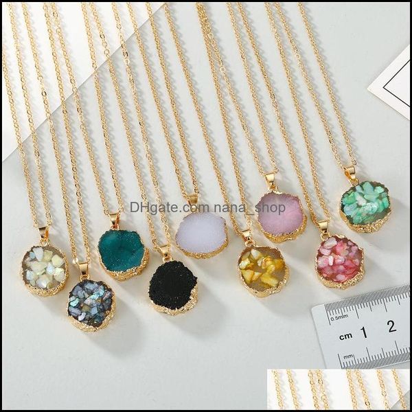 pendant necklaces pendants jewelry european resin broken stone round druzy drusy necklace imitation natural chain for women female drop de, Silver
pendant necklaces pendants jewelry european resin broken stone round druzy drusy necklace imitation natural chain for women female drop de, Silver