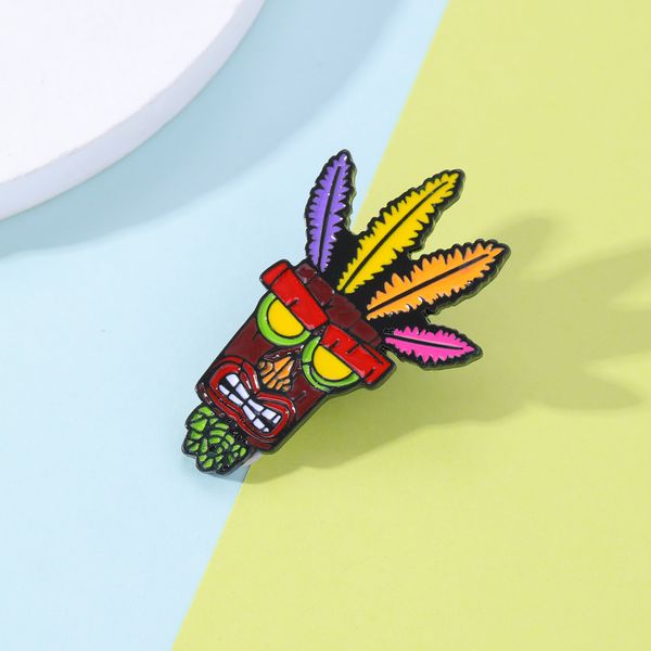 cartoon feather aku mask brooch colorful paint enamel pins zinc alloy brooches for women denim shirt badge fashion amazon film accessories j, Gray
cartoon feather aku mask brooch colorful paint enamel pins zinc alloy brooches for women denim shirt badge fashion amazon film accessories j, Gray