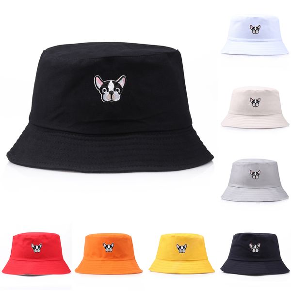 cartoon cute dog summer bucket hat for women men fashion embroidery spring kpop panama cotton fishing hat bonnet bob 2022, Blue;gray
cartoon cute dog summer bucket hat for women men fashion embroidery spring kpop panama cotton fishing hat bonnet bob 2022, Blue;gray
