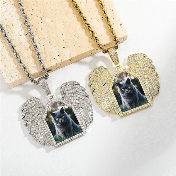 custom diy large wings custom necklaces personality p frame pendant necklace for men women, Silver
custom diy large wings custom necklaces personality p frame pendant necklace for men women, Silver
