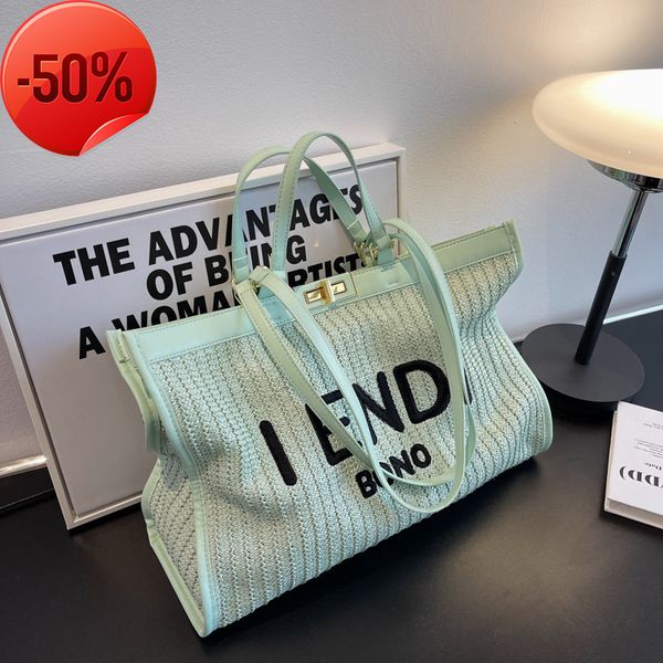 fashion luxury designerlarge capacity handbag women's 2022 new summer woven beach tote shoulder bag
fashion luxury designerlarge capacity handbag women's 2022 new summer woven beach tote shoulder bag