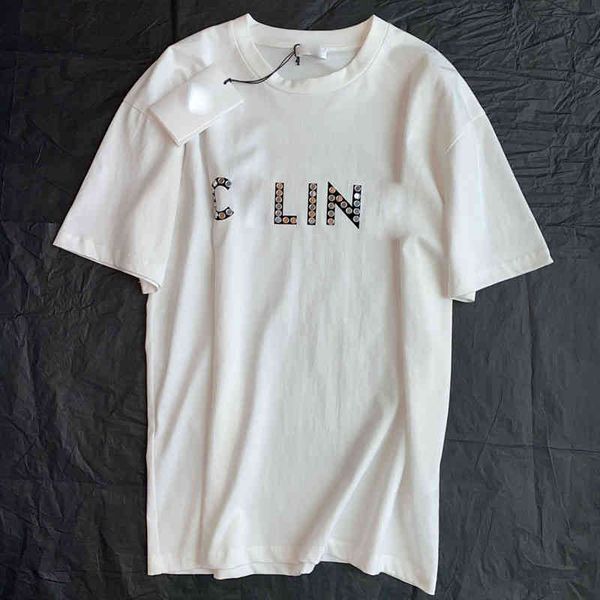 2022 spring summer new female tee short letter t-shirt casual comfortable half sleeve men's and women's tshirts fashion sweatshirt, White
2022 spring summer new female tee short letter t-shirt casual comfortable half sleeve men's and women's tshirts fashion sweatshirt, White