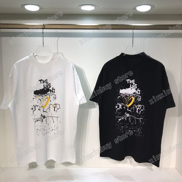 22ss men women designers t shirts tee graffiti letter ring print cotton short sleeve crew neck streetwear xinxinbuy black white m-2xl, White;black
22ss men women designers t shirts tee graffiti letter ring print cotton short sleeve crew neck streetwear xinxinbuy black white m-2xl, White;black