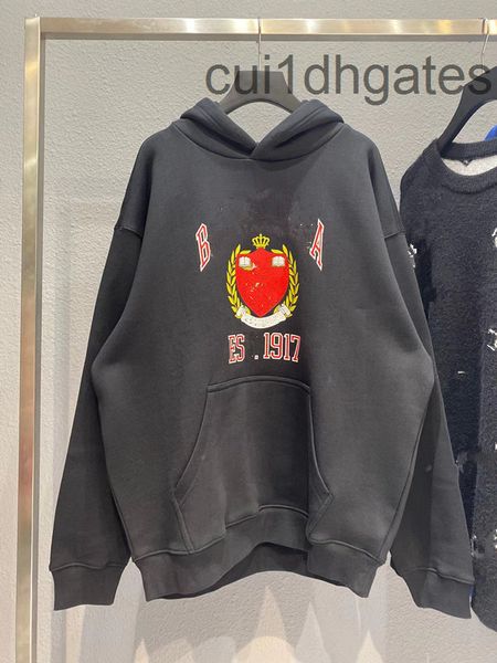 2022 designer blgc hoodies correct version 21fw paris 1917 scissors badge fleece loose wheat ear couple fashion, Black
2022 designer blgc hoodies correct version 21fw paris 1917 scissors badge fleece loose wheat ear couple fashion, Black