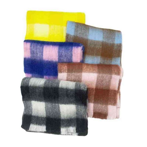 ac new short beard imitation cashmere contrast plaid scarf long student bib winter warm shawl xwl, Blue;gray
ac new short beard imitation cashmere contrast plaid scarf long student bib winter warm shawl xwl, Blue;gray