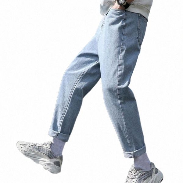 men's jeans 2021 trendy trousers men pockets soft bottoms solid color simple loose denim pants for male going out a3q6#, Blue
men's jeans 2021 trendy trousers men pockets soft bottoms solid color simple loose denim pants for male going out a3q6#, Blue