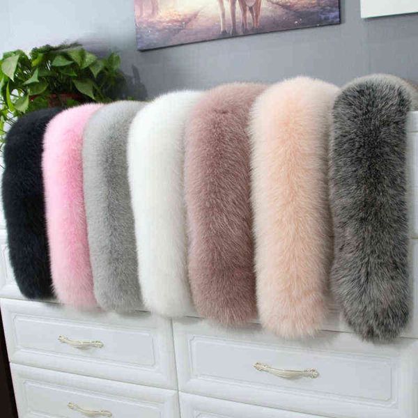 fluffy fur collar natural real fox fur collar ladies down jacket hat strips hood trim women genuine fur scarf men coat collar t220802, Blue;gray
fluffy fur collar natural real fox fur collar ladies down jacket hat strips hood trim women genuine fur scarf men coat collar t220802, Blue;gray