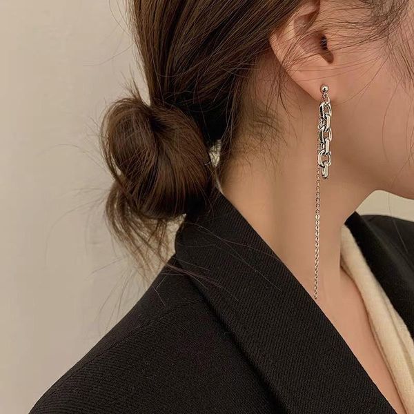 stud trendy simple tassel link chain earring for women asymmetric design silver color earrings fine jewelry accessories gift, Golden;silver
stud trendy simple tassel link chain earring for women asymmetric design silver color earrings fine jewelry accessories gift, Golden;silver