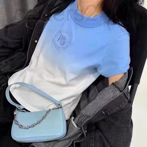 women's t-shirt designer high version aw fading tie dye letter embroidered short sleeve t-shirt feminine gentle foreign style aging rou, White
women's t-shirt designer high version aw fading tie dye letter embroidered short sleeve t-shirt feminine gentle foreign style aging rou, White
