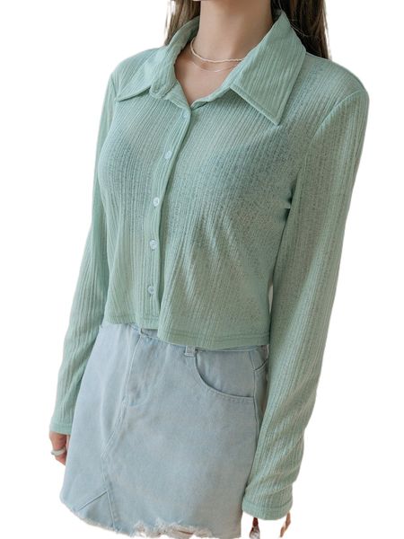 dazy r.ib k.nit b.utton f.ront tee k6pk#, White
dazy r.ib k.nit b.utton f.ront tee k6pk#, White