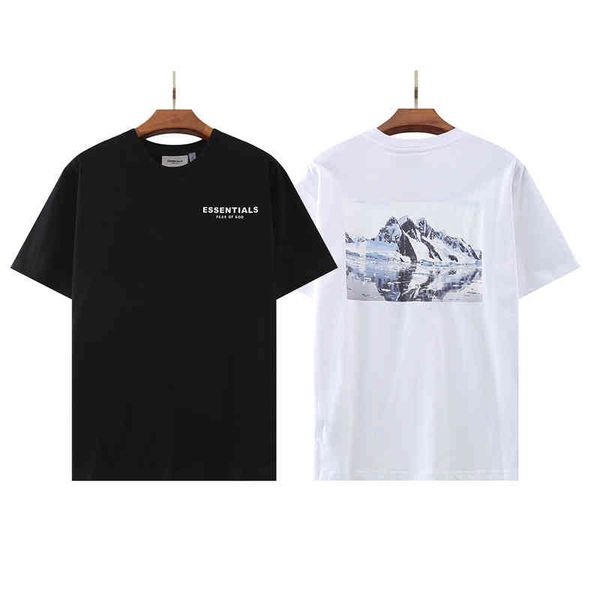 fog high street double track s van gogh starry sky coast glacier snow mountain print men's women's short sleeve t-shirteuropean am, White 
fog high street double track s van gogh starry sky coast glacier snow mountain print men's women's short sleeve t-shirteuropean am, White