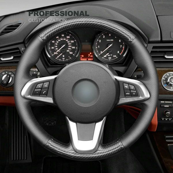 super soft black leather carbon fiber car steering wheel cover for bmw z4 e89
super soft black leather carbon fiber car steering wheel cover for bmw z4 e89