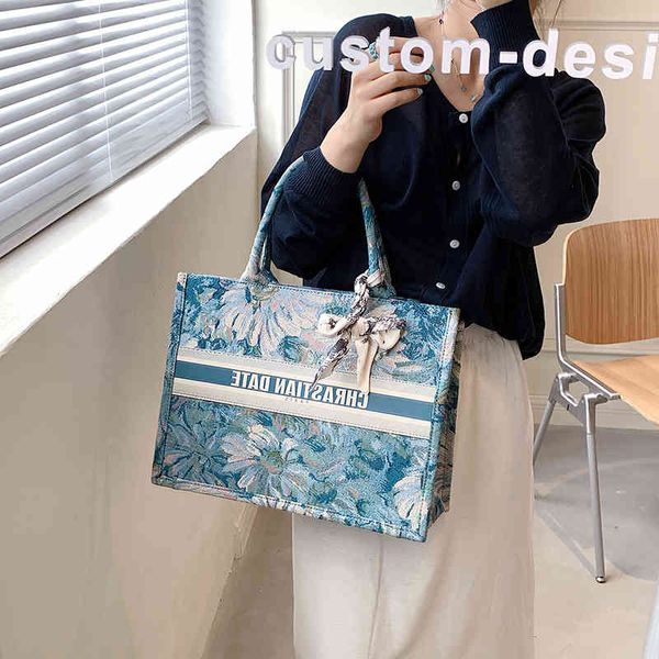 oil painting tote bag female 2022 summer new portable shoulder bag versatile monet blues bag
oil painting tote bag female 2022 summer new portable shoulder bag versatile monet blues bag